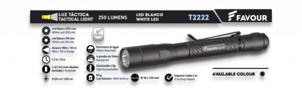 Linterna FAVOUR LIGHT. 250 LM